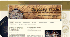 Desktop Screenshot of neodysseytravel.com