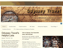 Tablet Screenshot of neodysseytravel.com